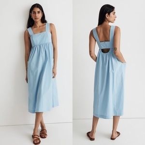 Madewell Light Blue Sleeveless Midi Dress